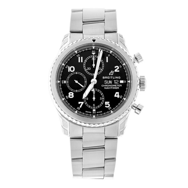 Shop Breitling Navitimer 8 A13314101B1A1 Steel Black Arabic Dial 43 mm