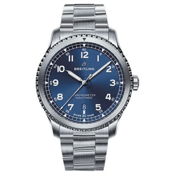 Breitling Navitimer 8 A17314101C1A1 Steel Blue Arabic Dial