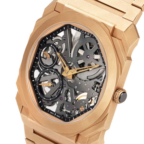 Bvlgari Octo Finissimo 102946 18K Rose Gold Skeleton Dial 40mm