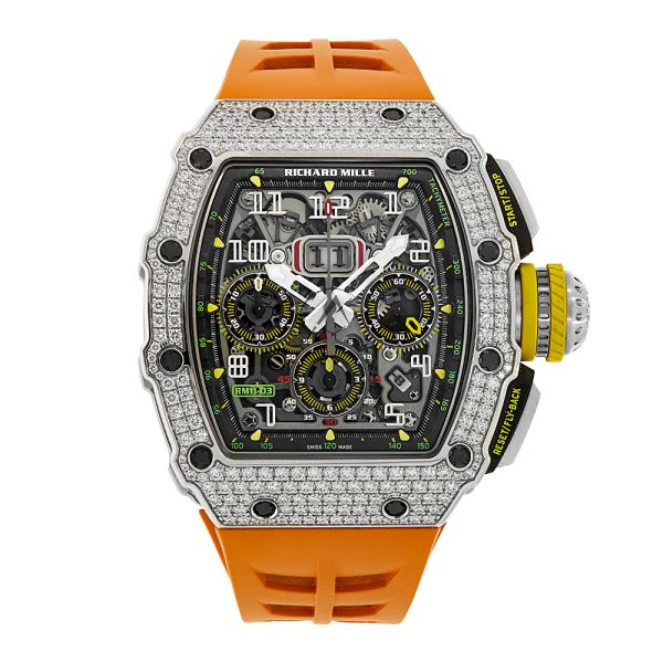 Richard Mille RM11 03 Automatic Flyback Chronograph Factory Gem Set Wh