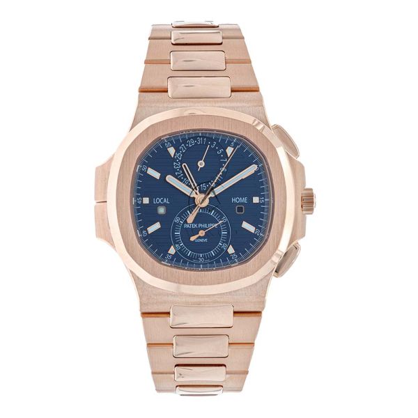 Shop Patek Philippe Nautilus 5990 1R 18K Rose Gold Blue Dial 40 mm