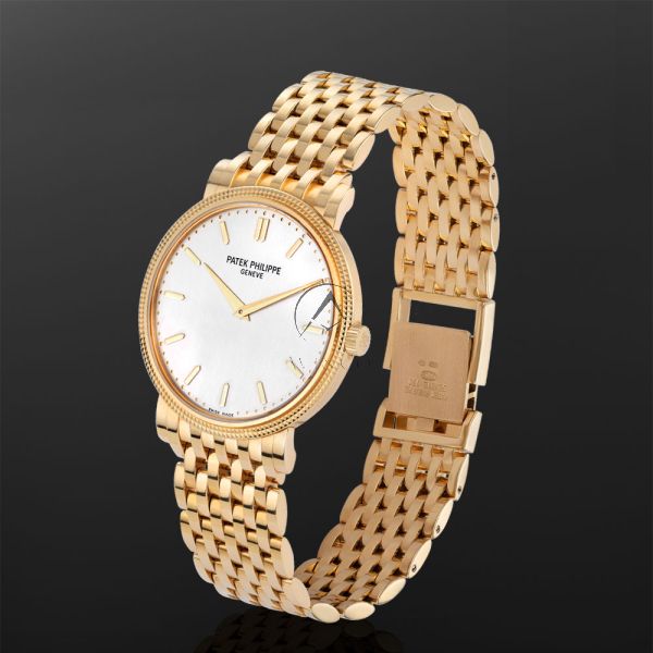 Patek Philippe Calatrava 5120 1J 001 Yellow Gold Silver Dial 35 mm