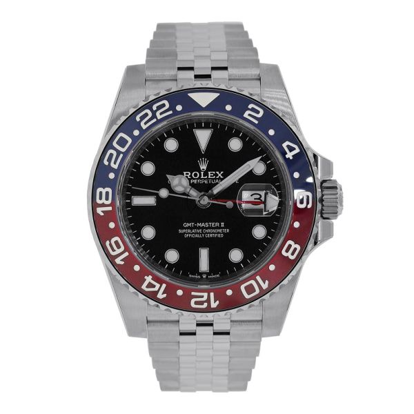 Rolex GMT Master II Red and Blue Pepsi Bezel Jubilee Stainless Steel