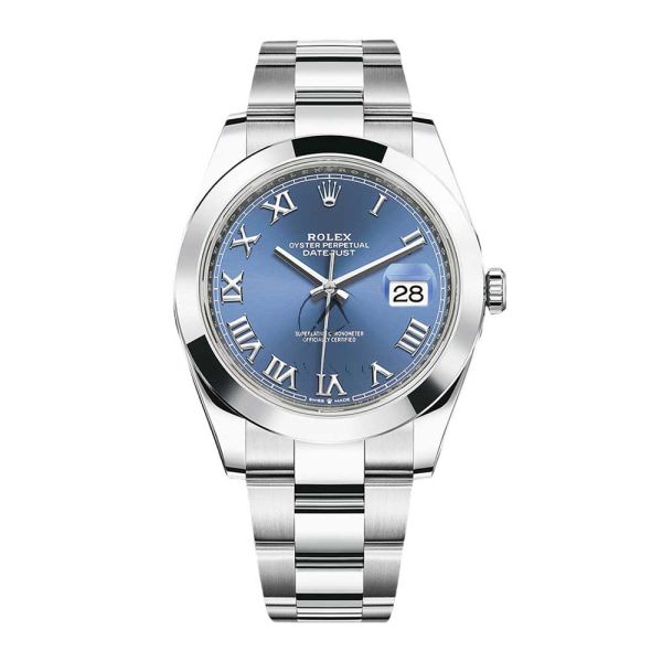 Datejust 41 blue roman hotsell