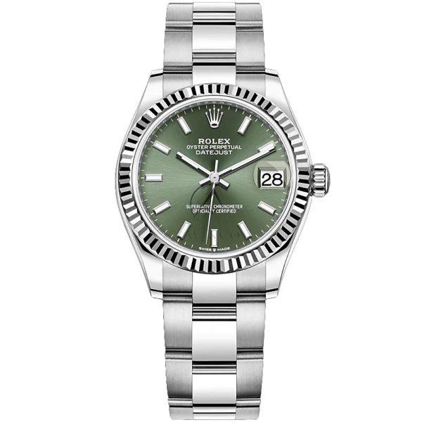 Rolex Lady Datejust 278274 Oyster Steel Green Index Dial