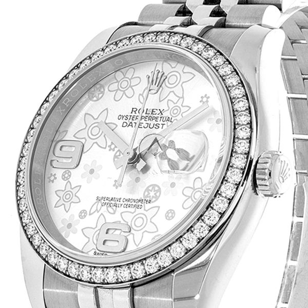 Rolex Datejust 36 116244, Jubilee, Steel, Diamond Bezel