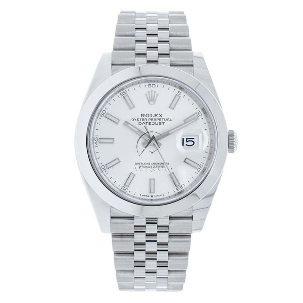 Rolex Datejust 41 126300 Jubilee Steel Silver Index Dial
