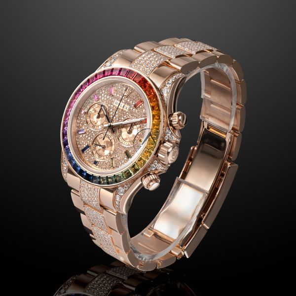 Rolex daytona rose gold diamond dial shop
