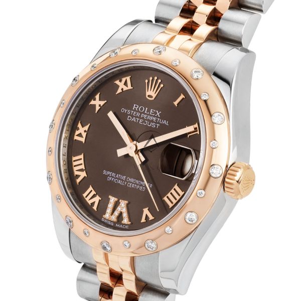 Rolex Lady Datejust 178341 Jubilee Steel 18K Rose Gold Chocolate