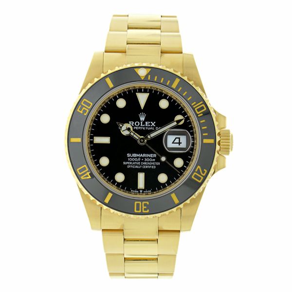 Rolex Submariner 126618LN Oyster 18K Yellow Gold Black Dial 41 mm
