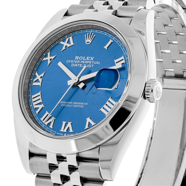 Rolex oyster perpetual datejust 41 blue dial best sale