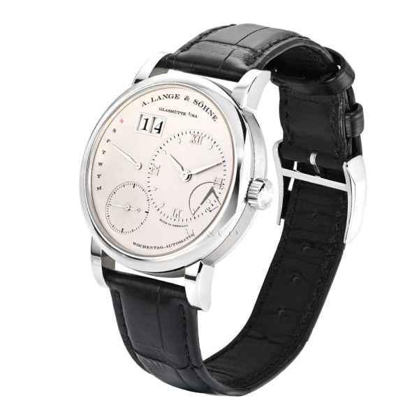 A. Lange & Sohne Lange 1 320.025, Platinum, Silver Dial, 39MM
