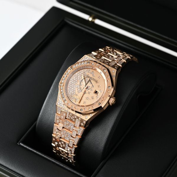 Audemars Piguet Royal Oak 67654OR.ZZ.1264OR.01, Rose Gold, Diamond