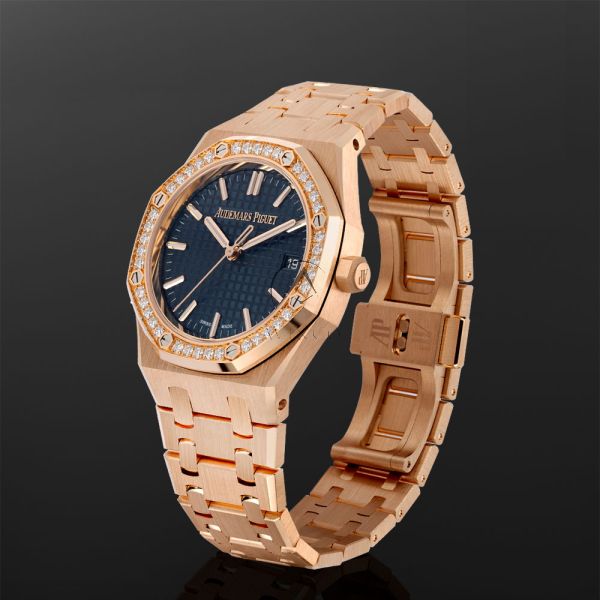 Audemars Piguet Royal Oak 77451OR, Diamond Bezel, 18K Rose Gold