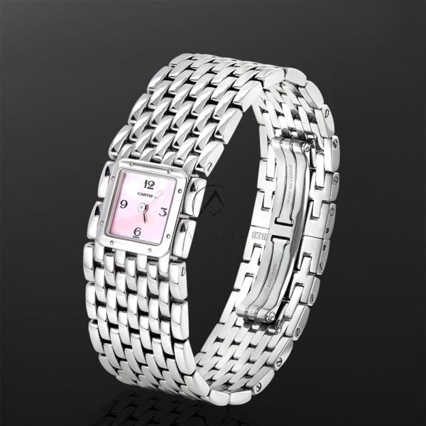 Cartier Panthere, W61003T9, Stainless Steel, Pink MOP Dial, 17 mm