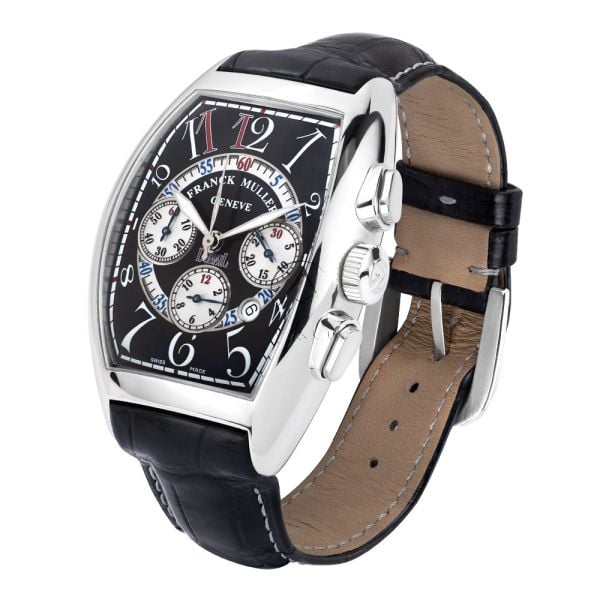Franck Muller Cintrée Curvex 8880 CC AT, Platinum, Black Dial, 40