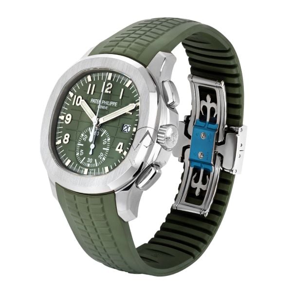 Patek Philippe Aquanaut 5968G-010 18K WG Green Arabic Dial 42 mm