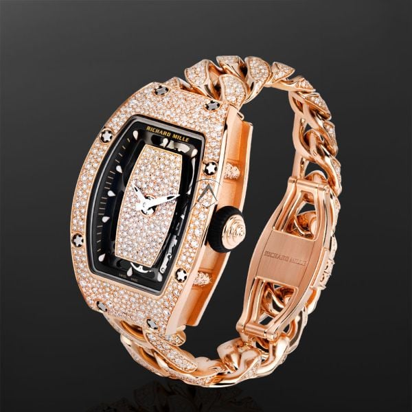 diamond richard mille red gold