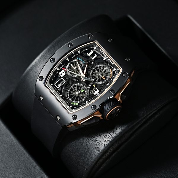 レイコ　MILEL ブラック Richard Mille RM 72-01 RM 72-01, Lifestyle In House Chronograph