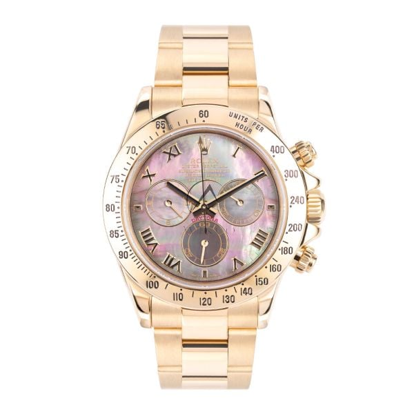 猫さん Rolex Cosmograph Daytona 116528, 18K Yellow Gold, MOP Roman Dial