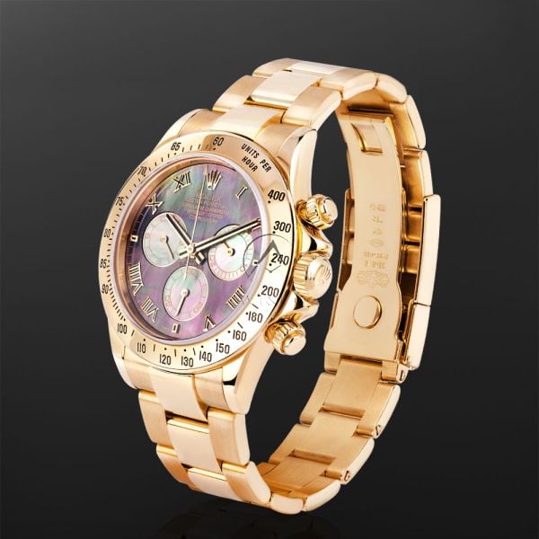 Rolex Cosmograph Daytona 116528, 18K Yellow Gold, MOP Roman Dial