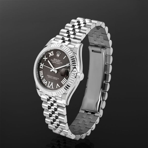 Rolex Datejust 31, 278274, Steel, Dark Grey Diamond Roman VI Dial