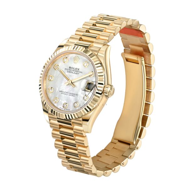 Rolex Datejust 31 278278, 18K Yellow Gold, MOP Diamond Dial
