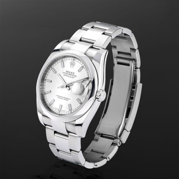 Rolex Datejust 36 116200, Stainless Steel, Silver Index Dial, 36
