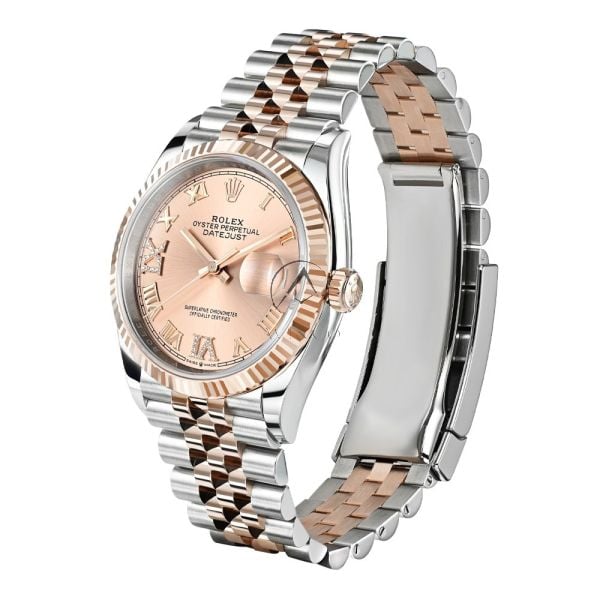 Rolex Datejust 36 126231, Stainless Steel & 18K Rose Gold Roman