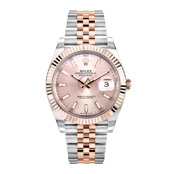 Rolex Datejust 41 126331, Stainless Steel & 18K Rose Gold, Sundust