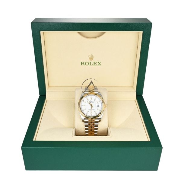 Rolex Datejust 41 126333, Stainless Steel & 18K Yellow Gold, White