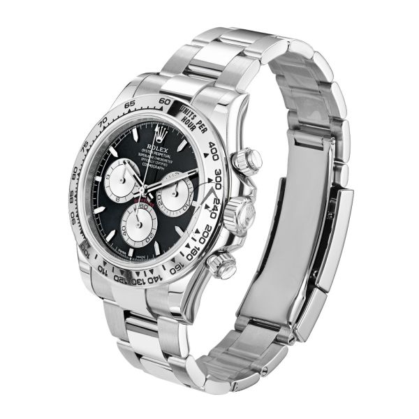 Rolex Daytona 126509, 18K White Gold, Black Dial, Oyster Bracelet