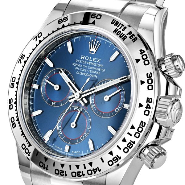 Rolex Daytona 126509, 18K White Gold, Blue Index Dial, Oyster