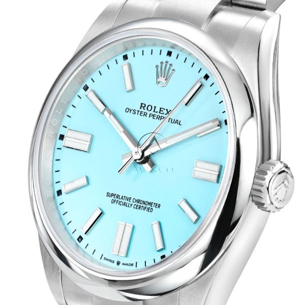 Rolex Oyster Perpetual 124300, Stainless Steel, Turquoise Index