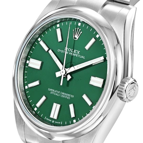 Rolex Oyster Perpetual 124300, Steel, Green Index Dial 41 mm - Avi