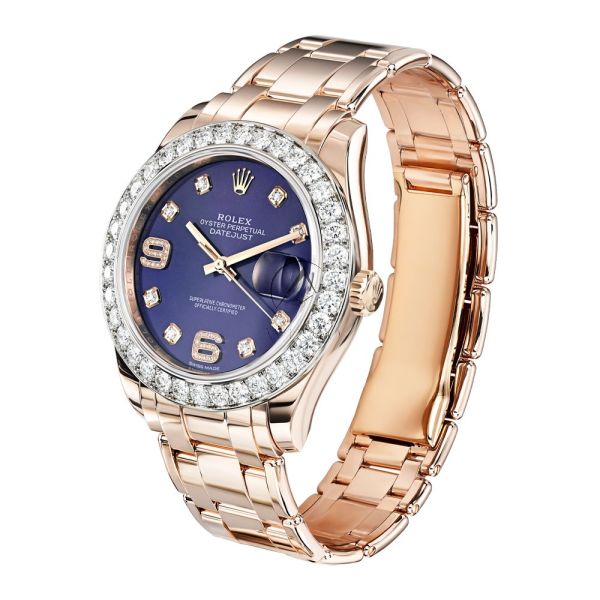 Rolex Pearlmaster 86285, 18K Rose Gold, Purple Dial, Pearlmaster