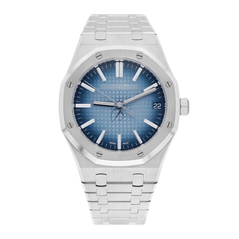 Audemars Piguet Royal Oak 15510BC, 18K White Gold, Smoke Blue