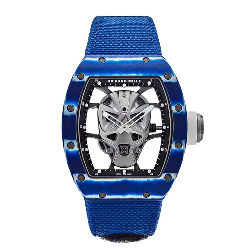 RICHARD MILLE コンパクト財布 ブラック ブルー Richard Mille Blue