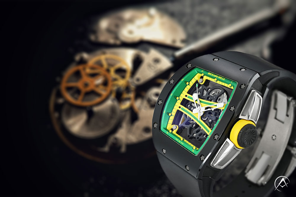 Richard Mille RM 61-01 “Yohan Blake” Edition, TPZ Black Ceramic, Skeleton Dial