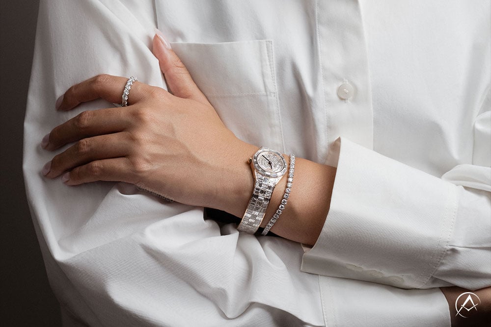 Avi & Co. Iced Mini watch with Diamonds by Avi & Co. jewelry