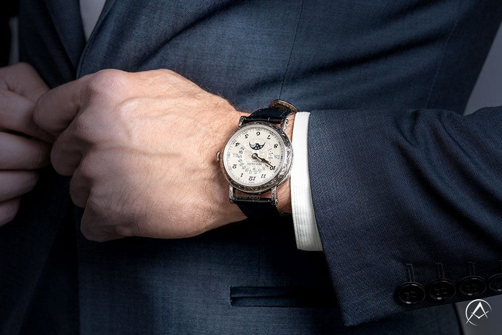 Patek Philippe Grand Complications, Perpetual Calendar, 18K White Gold, Silver Dial, 38 mm
