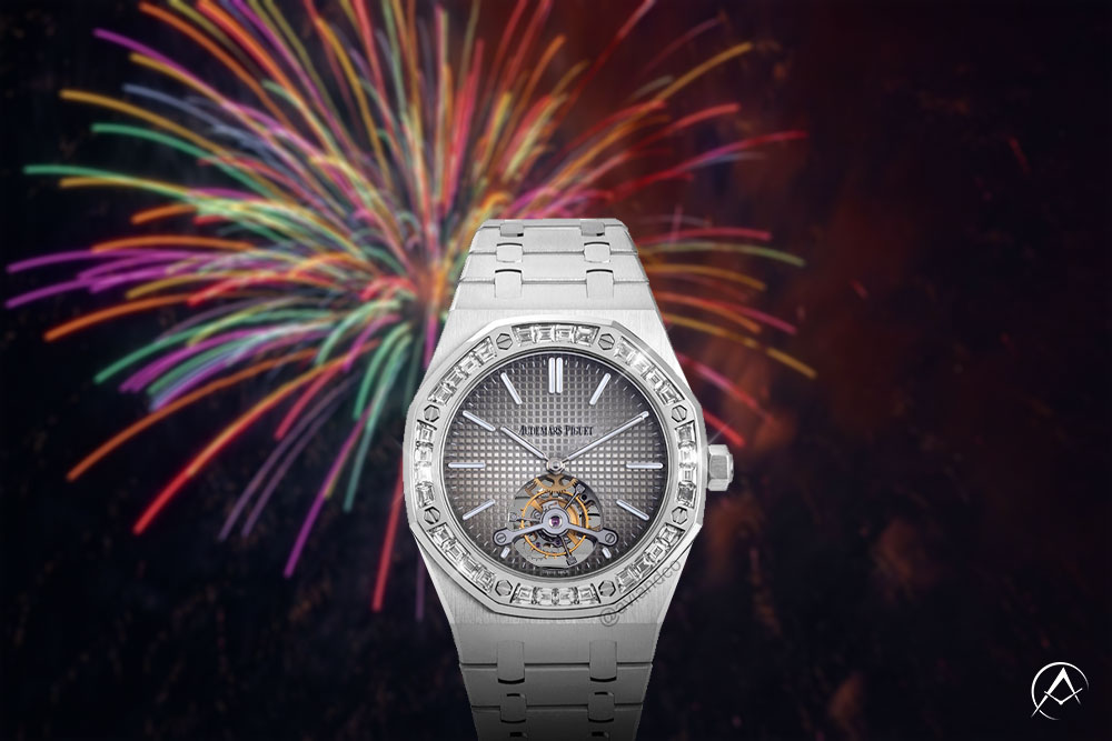 Audemars Piguet Royal Oak Tourbillon, Platinum, Smoke Grey Dial, 41 mm