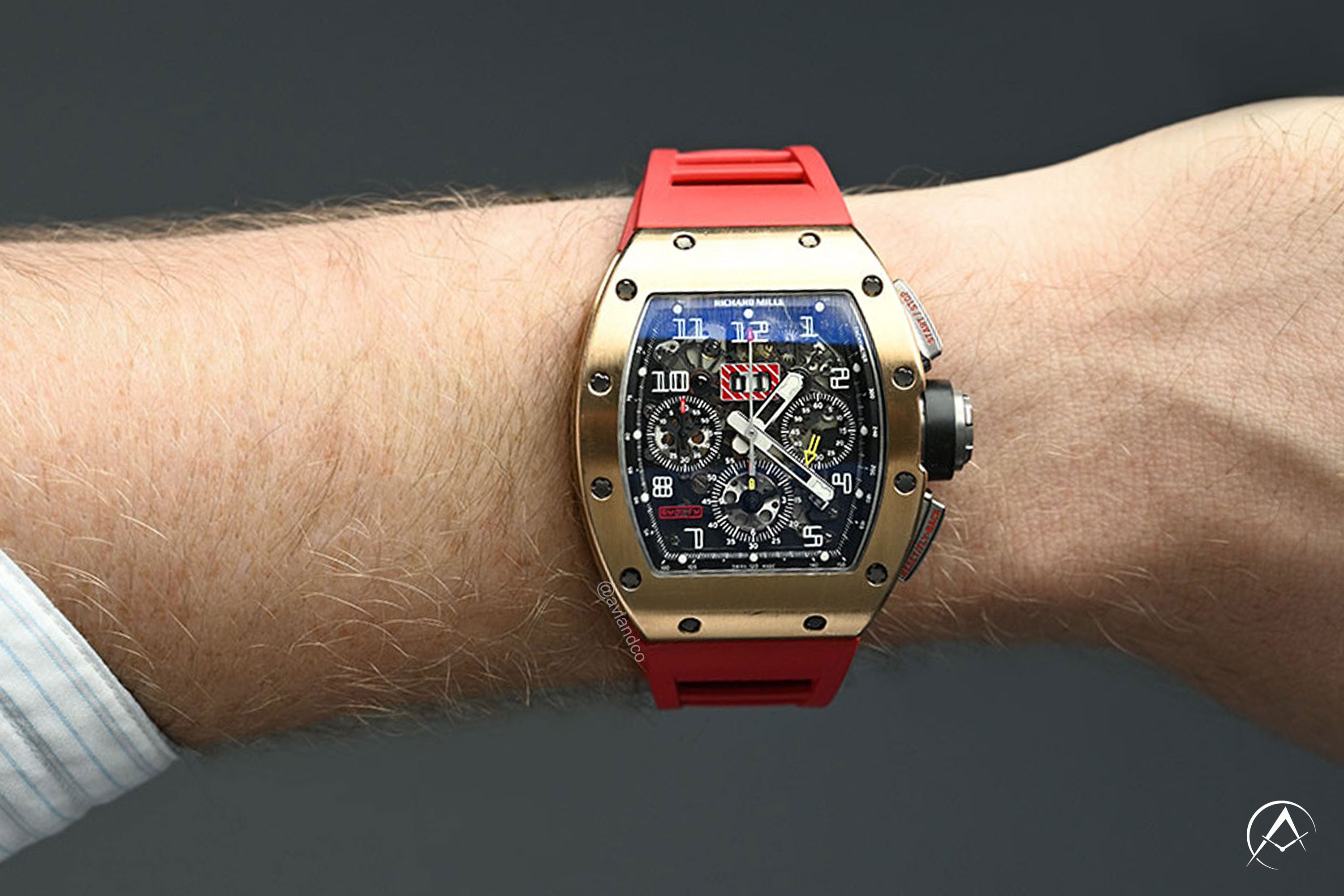 Richard Mille RM 011, Felipe Massa, 18K Rose Gold and Titanium, 50 mm