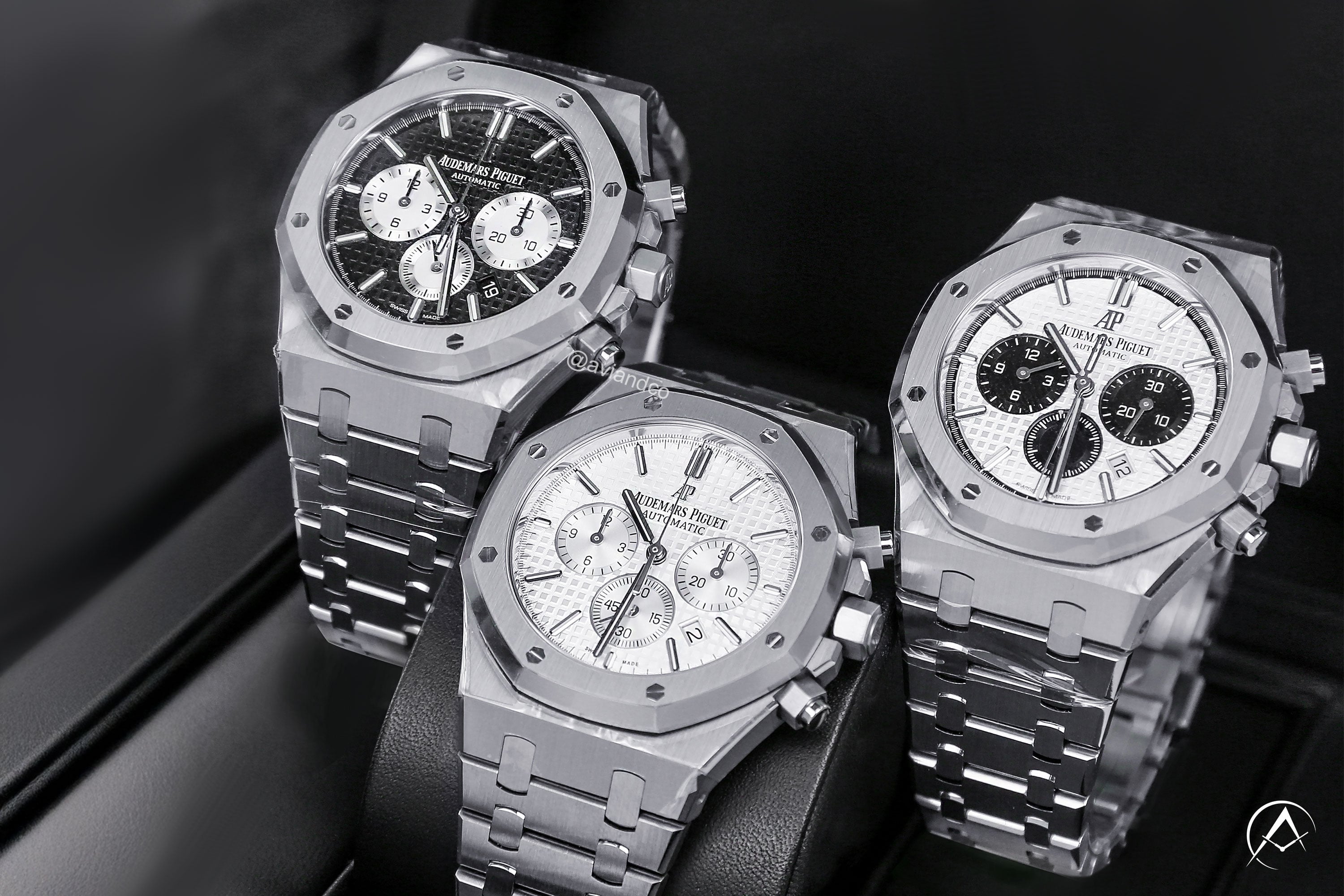 White metal Audemars Piguet Royal Oak chronograph watches investment watches