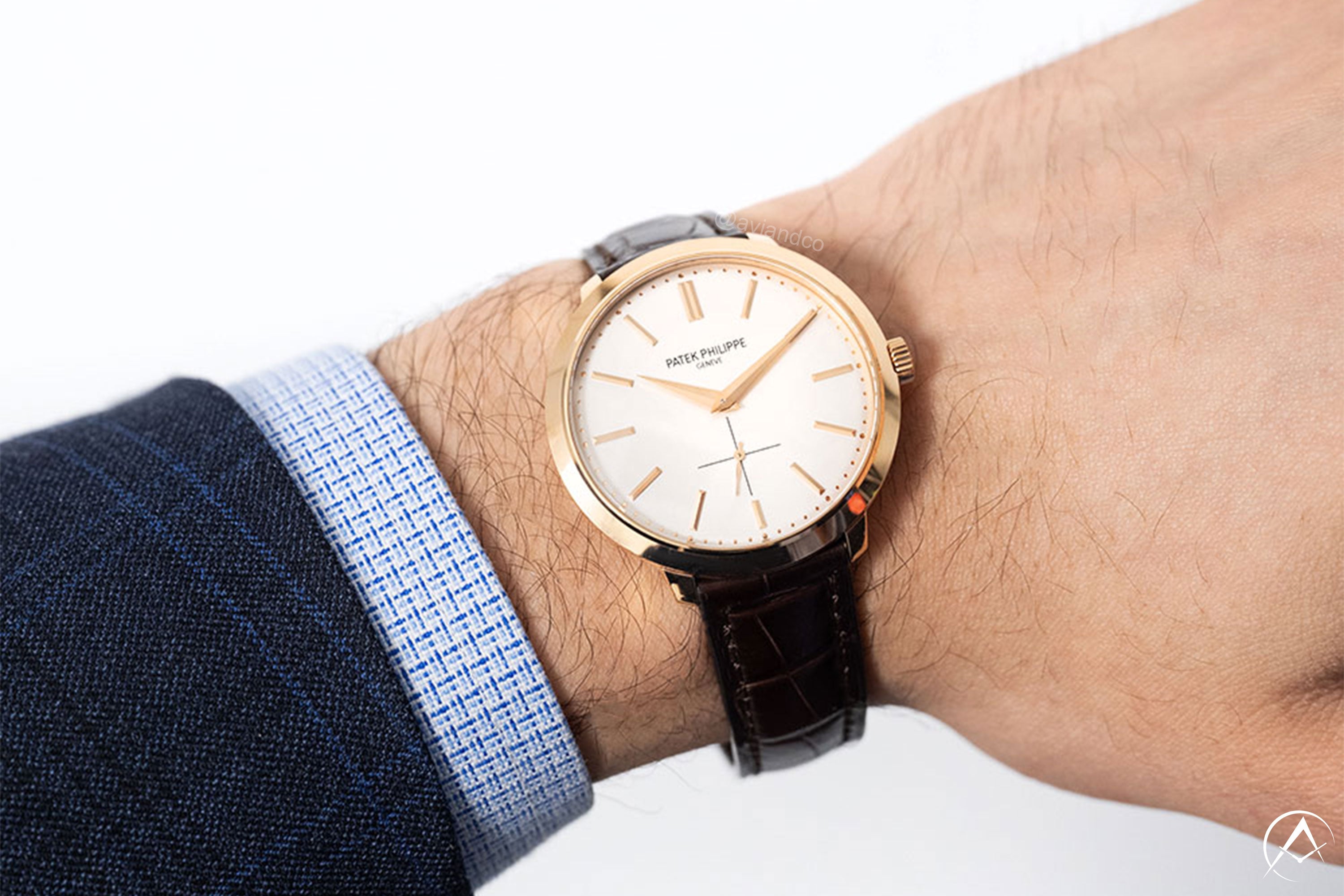 Patek Philippe Calatrava, 18K Rose Gold, Opaline Dial
