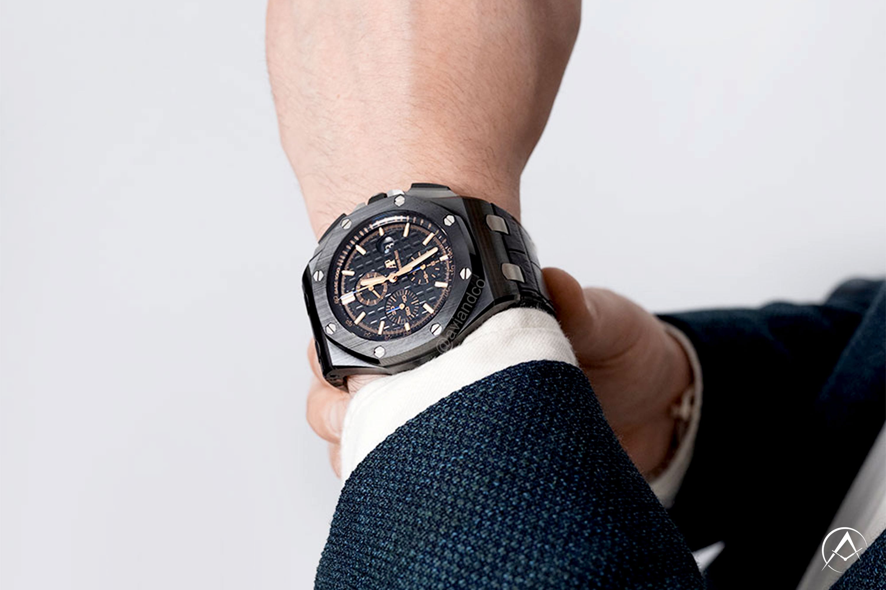 Audemars Piguet Royal Oak Offshore, Chronograph, Ceramic Bezel, Black Dial
