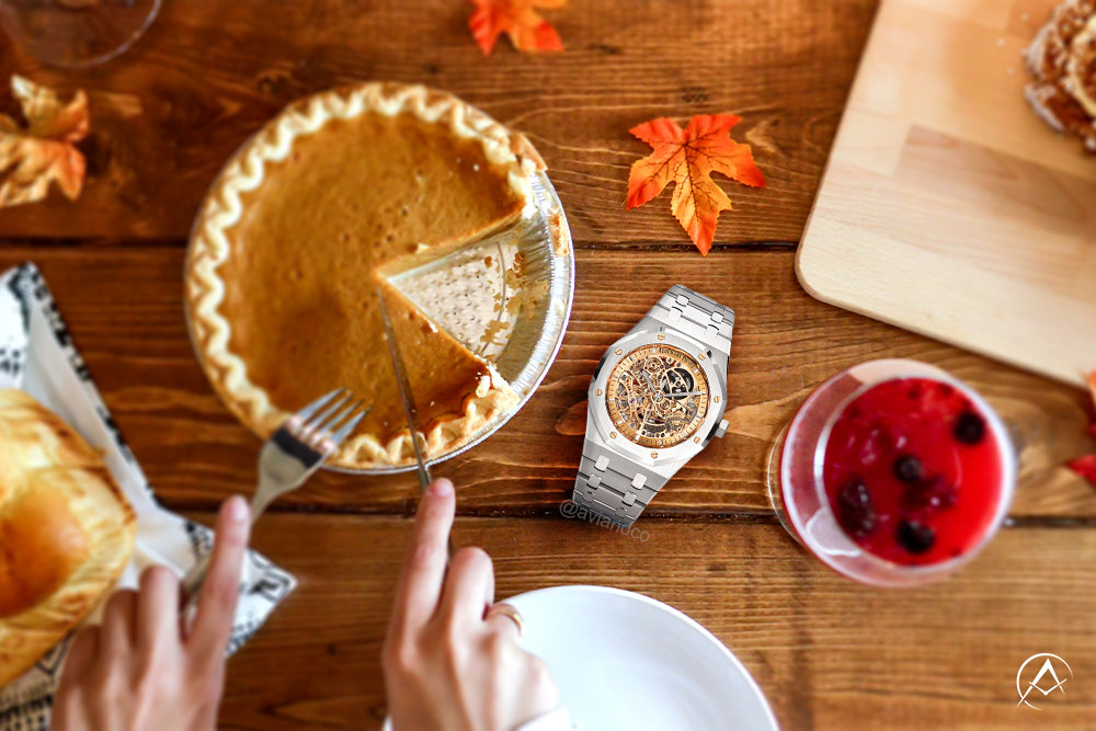 Audemars Piguet Royal Oak, Double Balance Wheel, Openworked Dial Thanksgiving watches