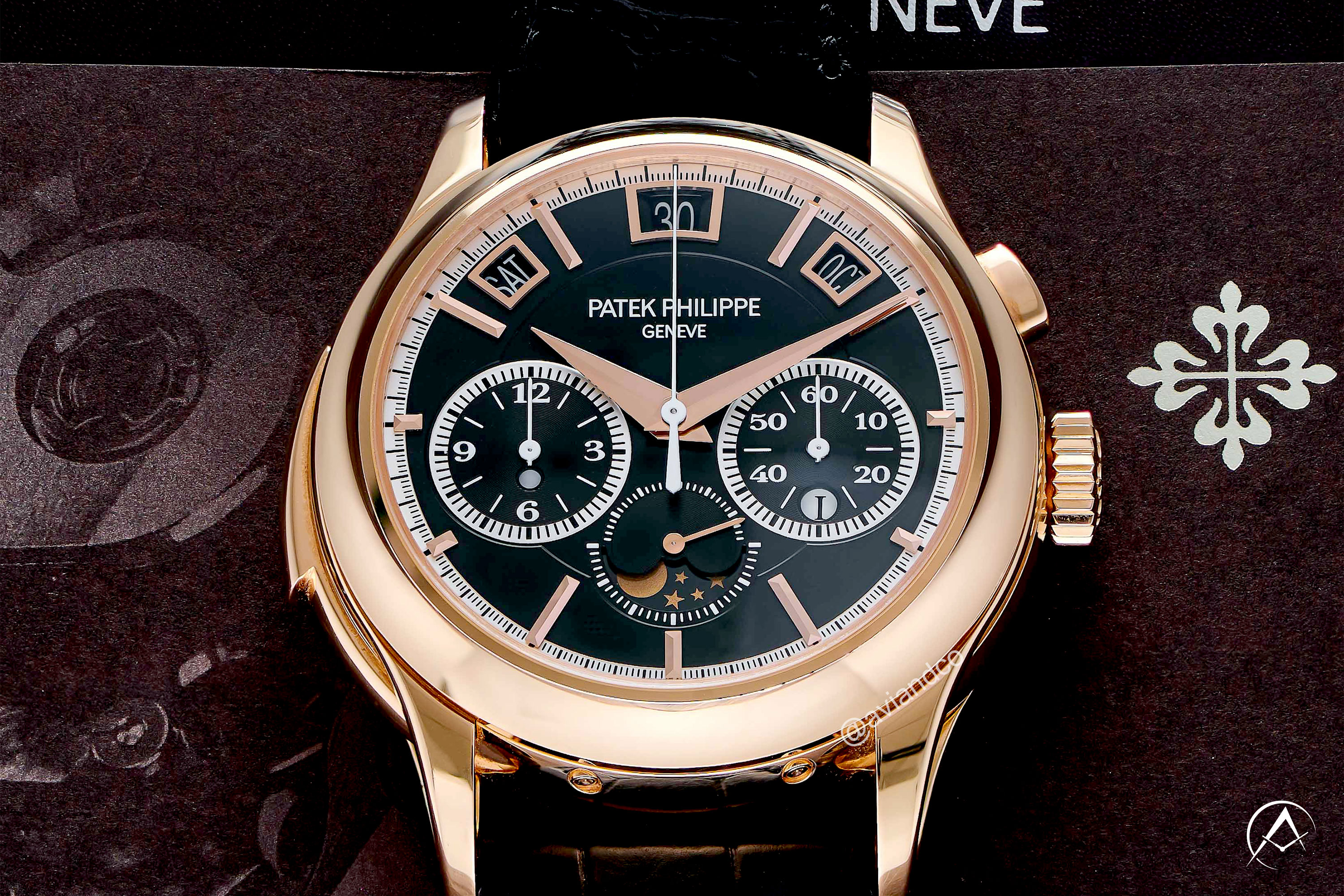 Patek Philippe Grand Complications, 18K Rose Gold, Black Dial, 42 mm