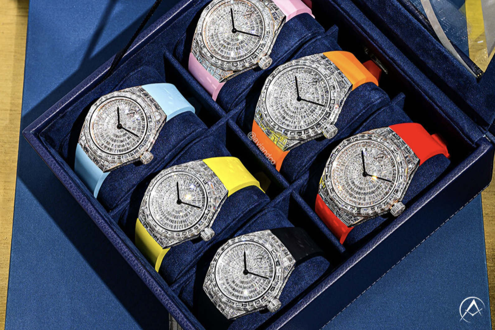Avi & Co. Iced Collection: Color in Motion Watches
