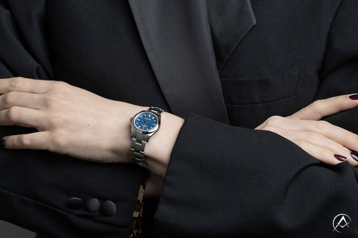 Rolex Oyster Perpetual 28, Stainless Steel, Mediterranean Blue Index Dial